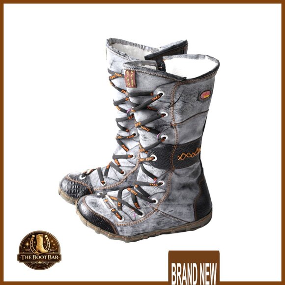 Mid-Calf Boots with Faux Fur Lining Side Zipper Design Genuine Leather Upper - Picture 6 of 6